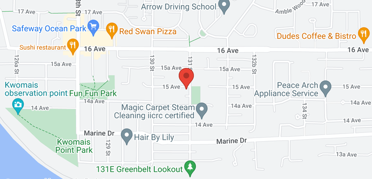 map of 13096 15 AVENUE